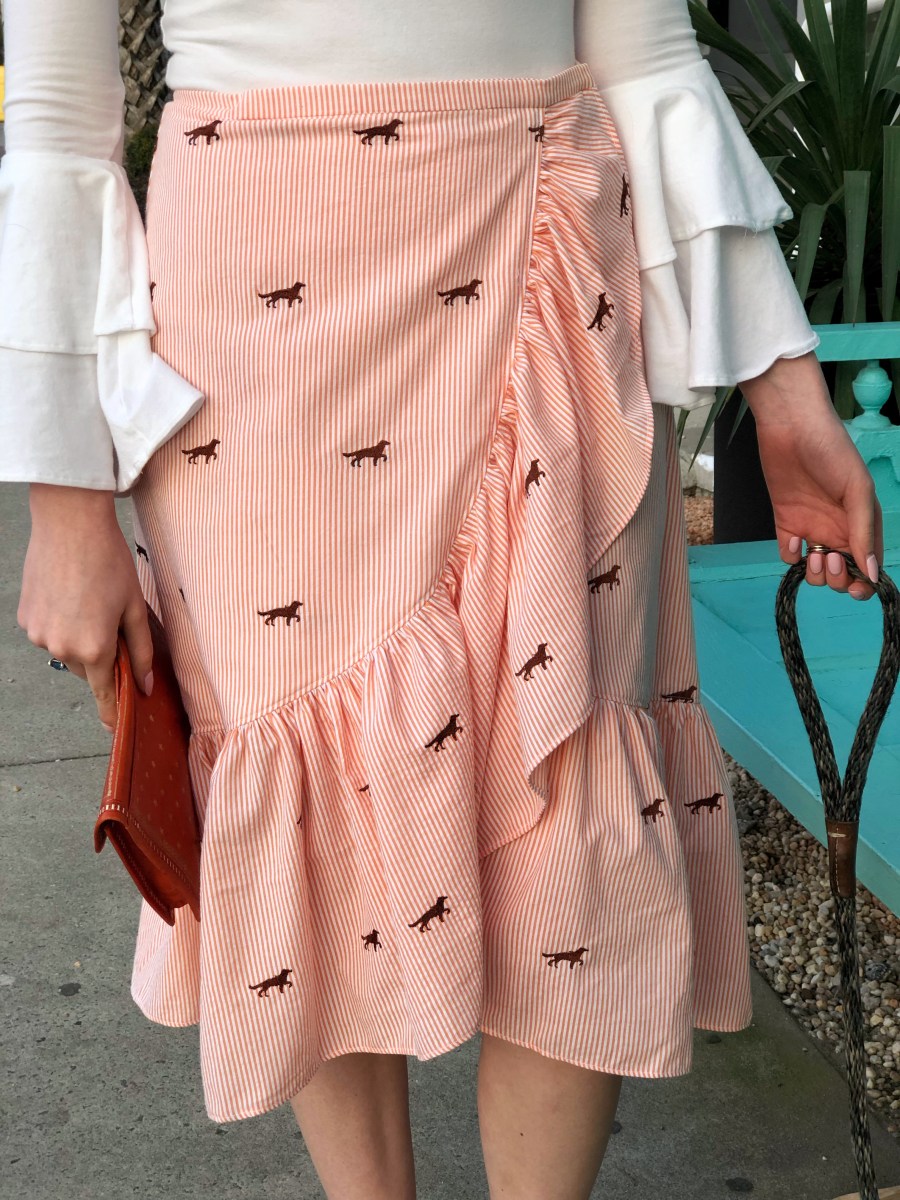 Spaniel Seersucker Skirt